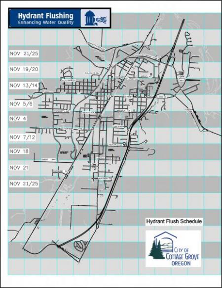 Hydrant Flushing Schedule and Map